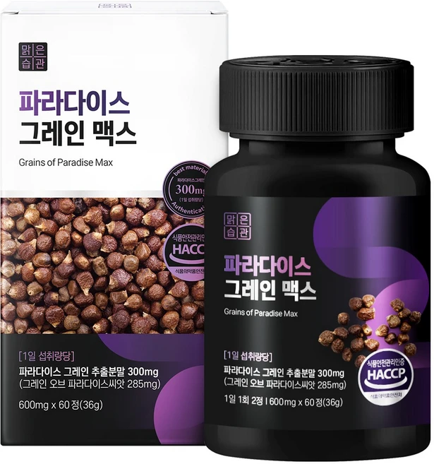 파라다이스 그레인 맥스 HACCP 인증, 1개, 60정 - 쿠팡
