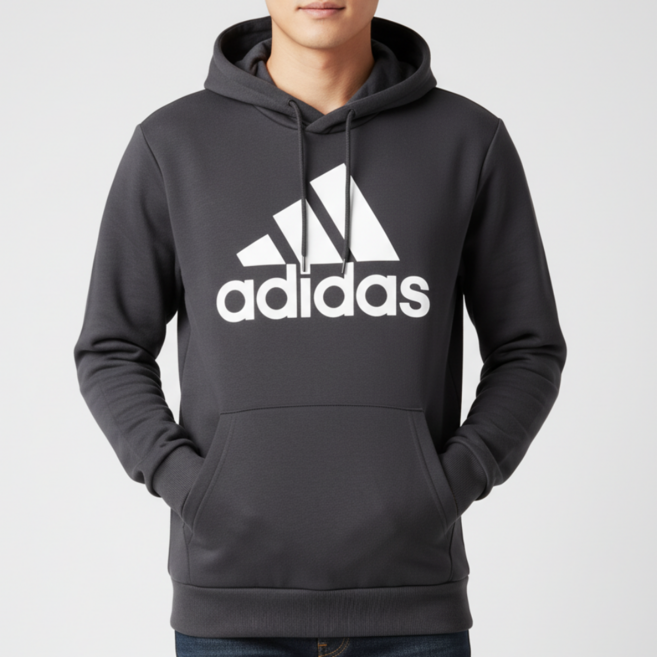 [국내매장정품]아디다스 기모 후드티 에센셜 플리스 블랙 EFH4024