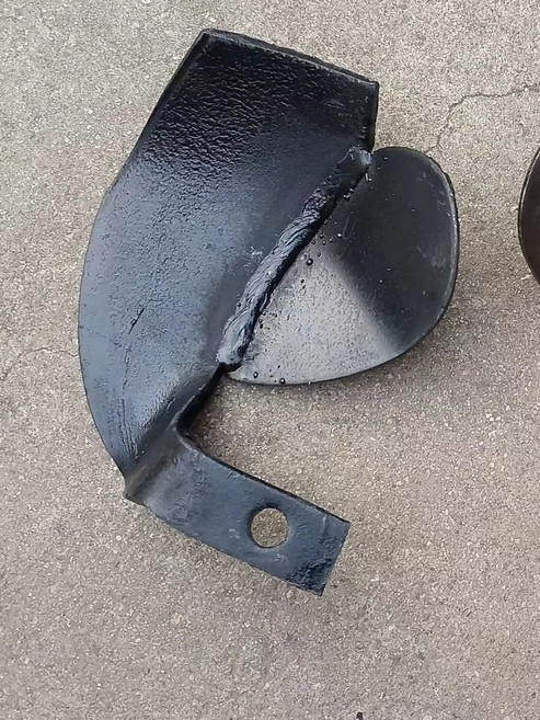 농기계 부품 경운기 밭갈이 고랑 구굴기 날 세트, 17cm 귀형 곡선날