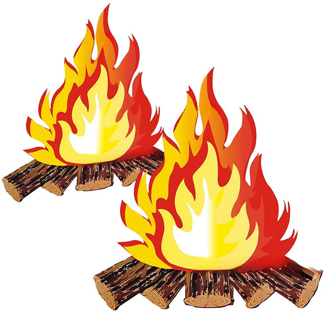 오즈니 집순이 캠핑 모닥불 소품, 1번, 1단, 2개