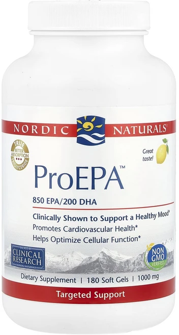 Nordic Naturals ProEPA™ 레몬 소프트젤 180정, NordicNaturalsProEPA레몬소프트젤180정, 1개 - 쿠팡