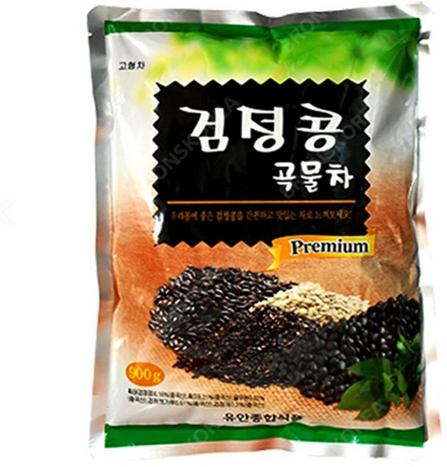유안종합식품 유안 검정콩 곡물차 900g, 2개, 1개입