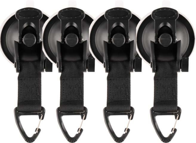 타닥 어닝 타프 흡착판 후크 캠핑 차박 텐트 큐방, 1세트, 삼각형 고정 4개입