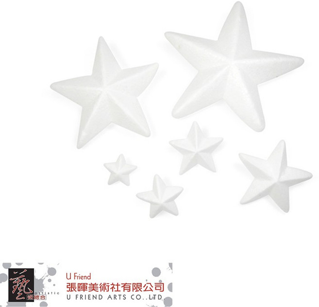 造型保麗龍五角星 (EPS) 6入/包, 1個