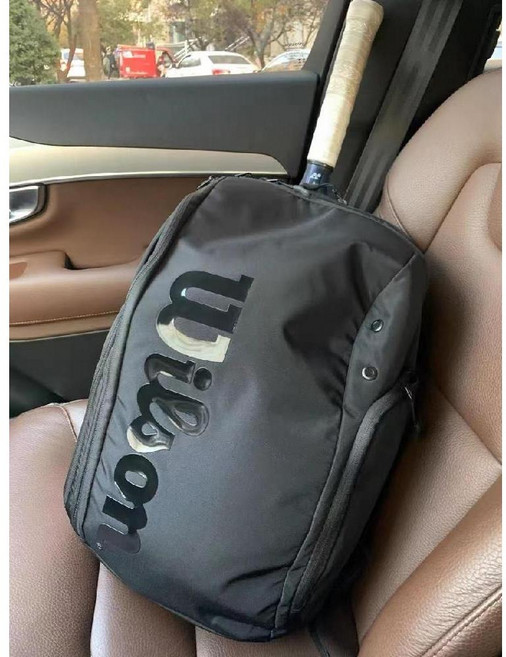 이윤 Wilson 윌슨 슈퍼투어 테니스 가방 백팩 숄더백 라켓백 대용량 배드민턴 슬링백 C.프렌치오픈백팩팩-브라운, E.Super블랙, 1개