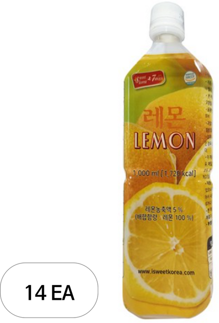 스위트코리아 레몬액상, 1L, 14개