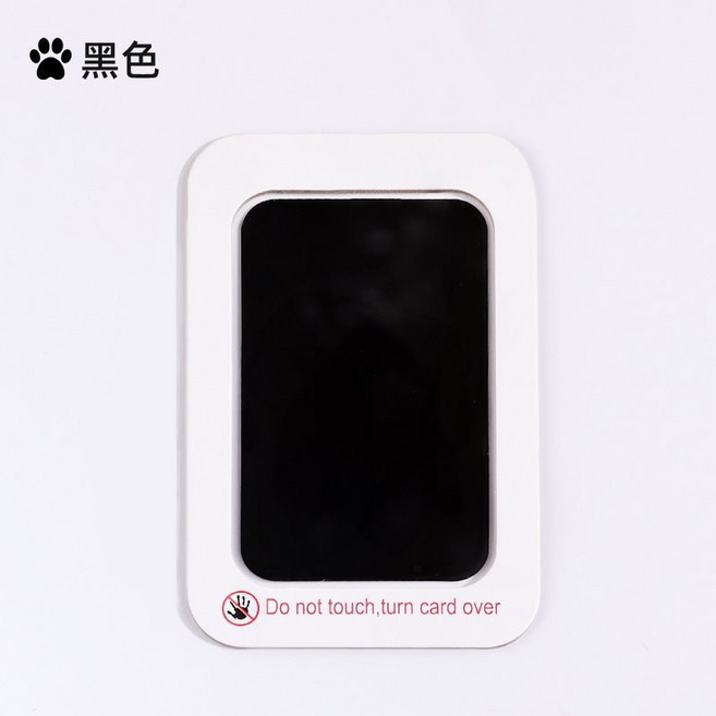 【芽米栗】寵物腳印紀念相框 貓狗印台, 1個, 拓印相框-印泥+拓印紙 黑色