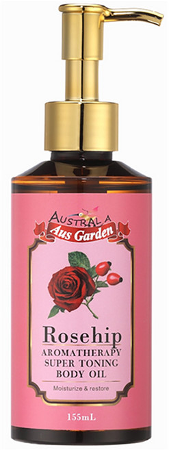 Austral Aus Garden 玫瑰果油身體按摩精油 深層滋潤 恢復肌膚彈性與光澤, 1個, 155ml