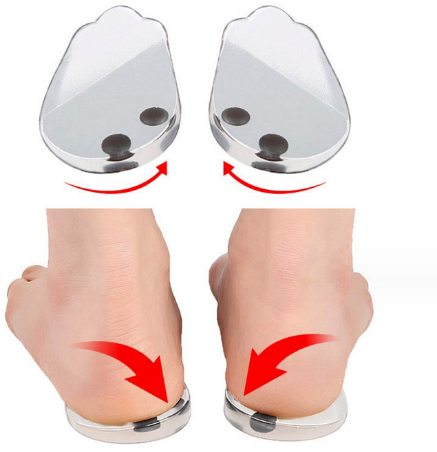 오다리 실리콘 교정 깔창 바른자세유지 양쪽세트, 1개