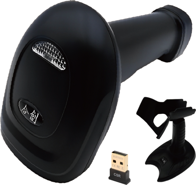 【Co-create 合創】無線掃描器 一維條碼掃描器, 1個, MB-2 CCD紅光+支架【2.4G款】