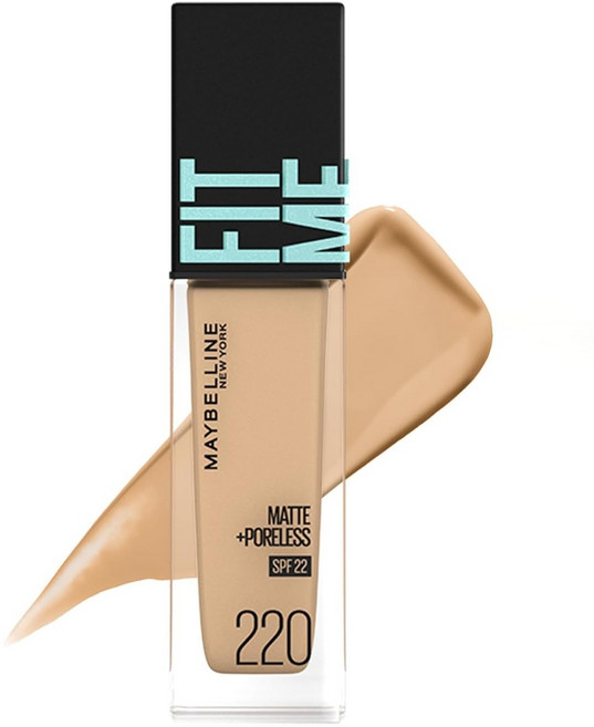MAYBELLINE FIT ME 메이블린 핏미 파운데이션 보틀타입, 1개, 220 건강한 피부색(옐로우계)