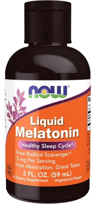 NOW 식품 보충제 액상 멜라토닌 1회 제공량 3mg 빠른 흡수력과 훌륭한 맛 2온스, 2 Fl Oz (Pack of 1) - 쿠팡