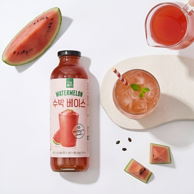 다농원 진짜 수박 베이스(소비기한26년6월16일까지), 600g, 2개