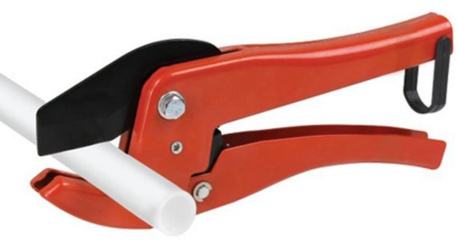 전문가용 PVC 파이프 절단기 K-448 엑셀 커트기 호스 플라스틱 프리미엄 라쳇커터기, 1개