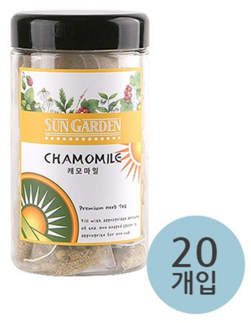 썬가든 캐모마일 삼각티백, 1개, 20개입, 1.2g