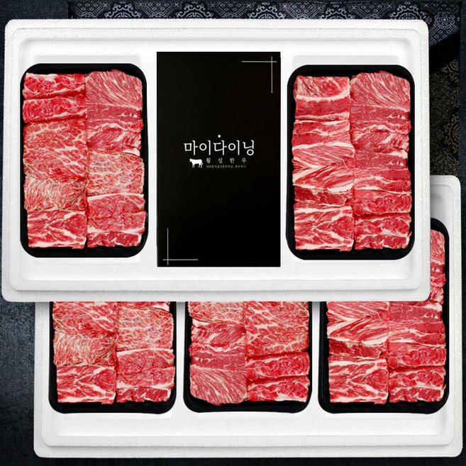 횡성한우 1등급 찜갈비(700gx5) 선물세트 3.5kg, 1개