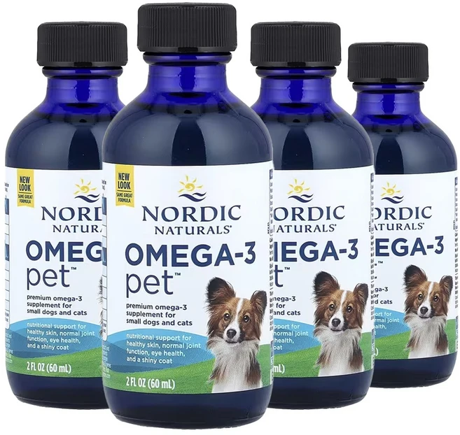 노르딕내츄럴스 오메가-3 펫 캣 앤 스몰 브리드 도그 60ml, 4개 - 쿠팡