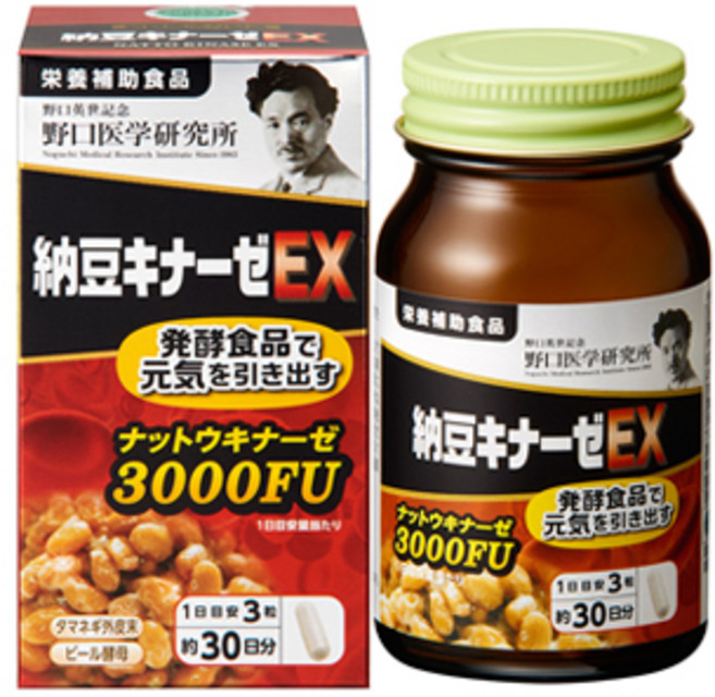 노구치 연구소 낫토 키나제 EX 3000 FU [30일분 X 3개] 세트, 90정, 3개
