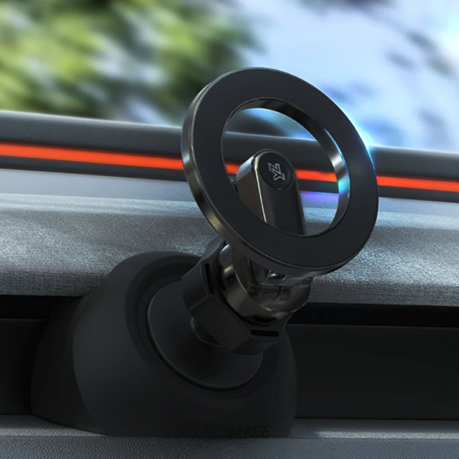 테슬라 핸드폰 거치대 송풍구 실리콘 모델Y 하이랜드 주니퍼 YL 호환, 거치대C형+마그네틱 헤드, 1개