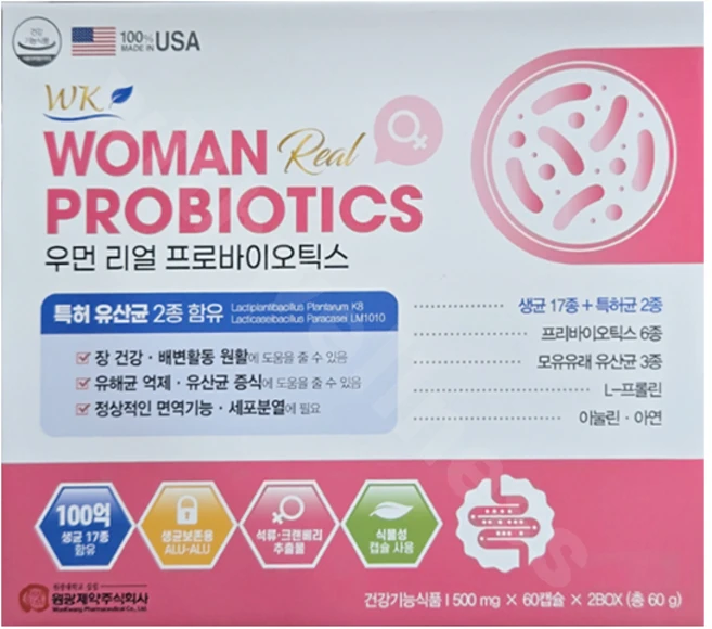 원광 우먼 리얼 프로바이오틱스 120캡슐, 1개 - 쿠팡