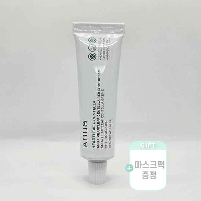 한정증정기획 I 아누아 어성초 센탤라 래드 스팟크림 증정기획 I 히알루론산 마스크팩 증정 I 트러블진정개선 Anua Heartleaf Centella Red Spot Cream, 30g, 1개 - 쿠팡