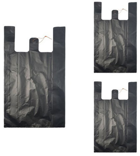 월드크린 손잡이 비닐 봉투 검정, 10L, 300개