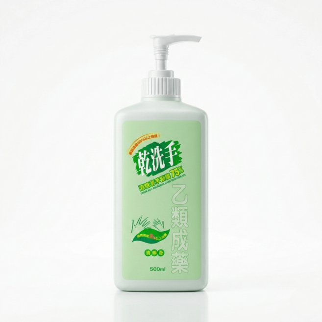 綠的GREEN 乾洗手消毒潔手凝露 75% 500ml, 1個