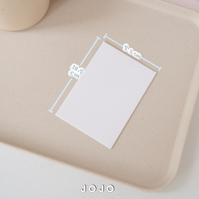 JOJO 出卡專用 小卡保護 出貨打包 防凹折 紙板, 1個, A7白色硬紙板