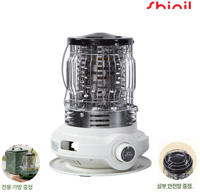 24년형 신일 캠핑용 가스 캠핑난로 가스히터, SCG-WH13HS 아이보리
