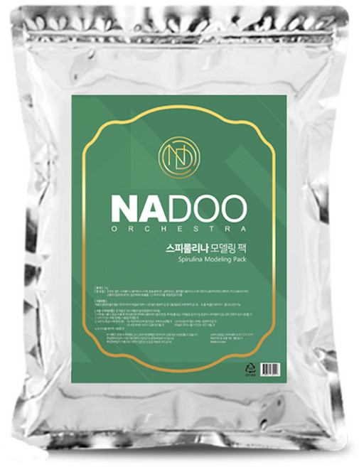 뷰티링크 [나두] 스피룰리나 모델링팩 1kg 에스테틱 샵 셀프피부관리, 1개입, 1개