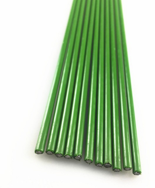 包漆鐵線 植物固定支撐 蘭花支架 園藝支架 3mm粗 2.5m, 1個, 04.綠色75公分寬2.5mm買10送2