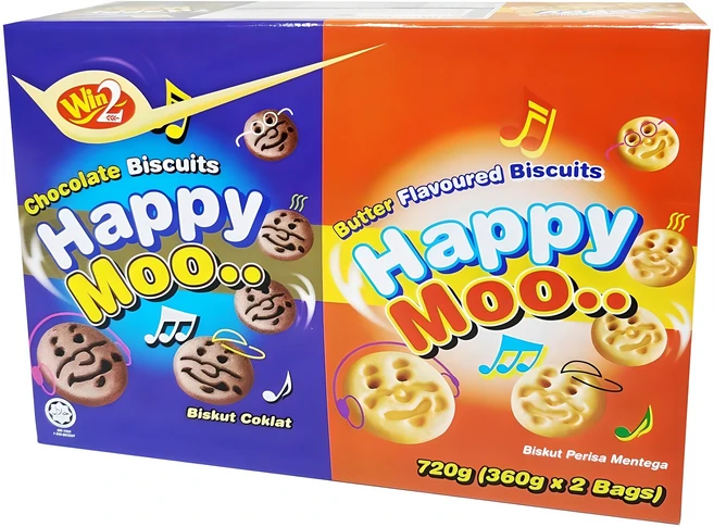 해피무 초콜릿맛 비스킷 30p + 버터향 비스킷 30p 대용량, 720g, 1개 - 쿠팡