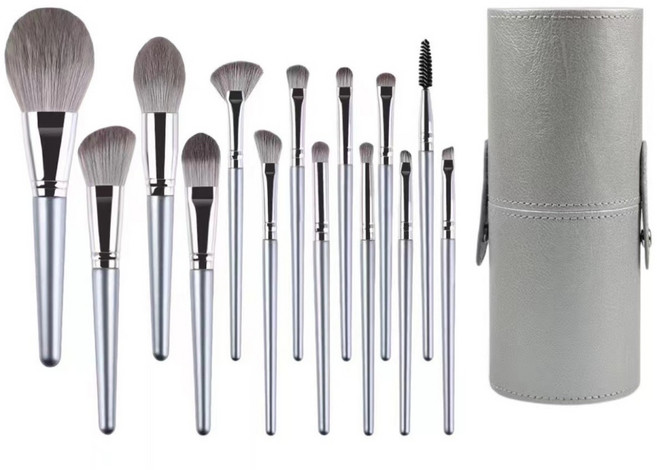 엑스비지 메이크업 브러쉬 14종, 1개, 화장통