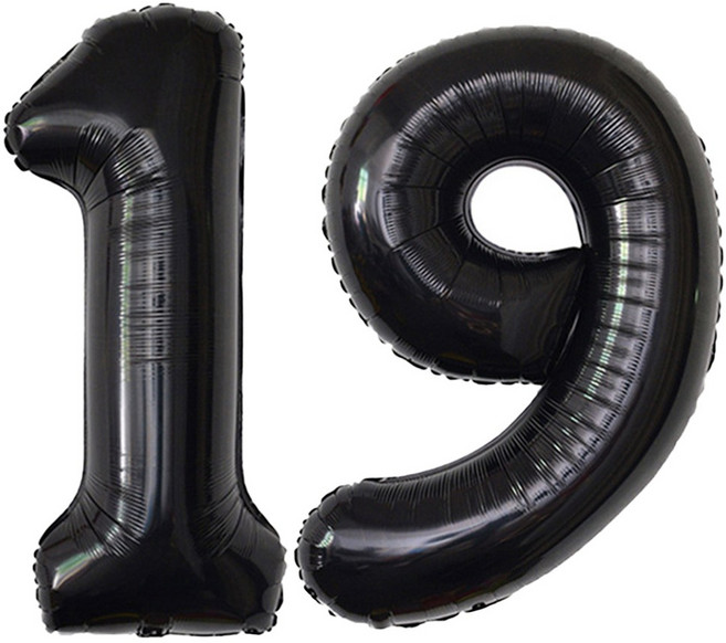 이벤트홀릭 초대형 숫자풍선 40인치 100cm, 1개, 블랙 19
