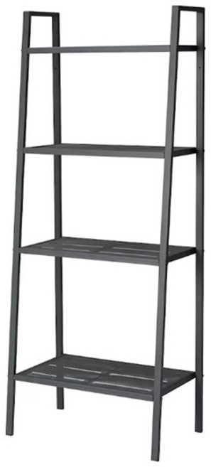 이케아 LERBERG 레르베리 4단 와이드 스탠드 선반, 다크그레이, 와이드 4단, 1개