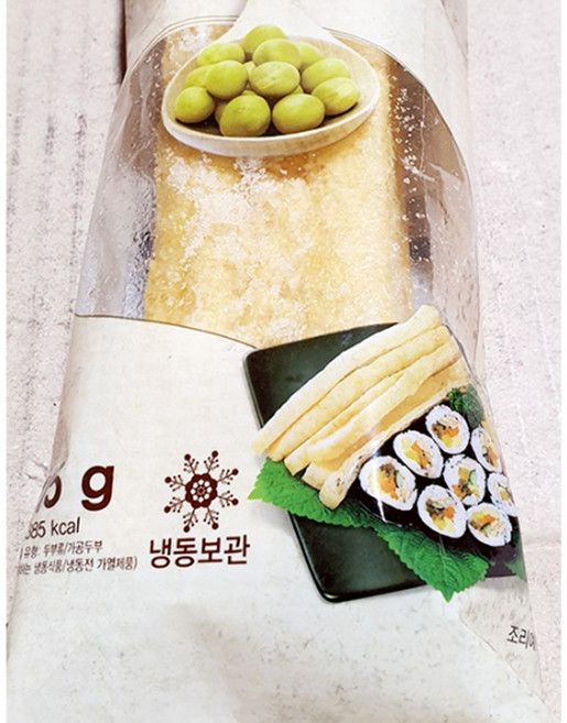 식당용 김밥용 유부(21x6cm 115g) 냉동 대량구매용 푸드트럭, 115g, 30개