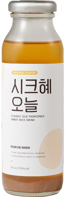 [샐러드보울] 시크혜 오늘 오리지널 12병 느린 전통 수제 식혜 (실온), 245ml, 12개