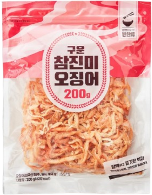 구운 참진미 오징어, 200g, 2개