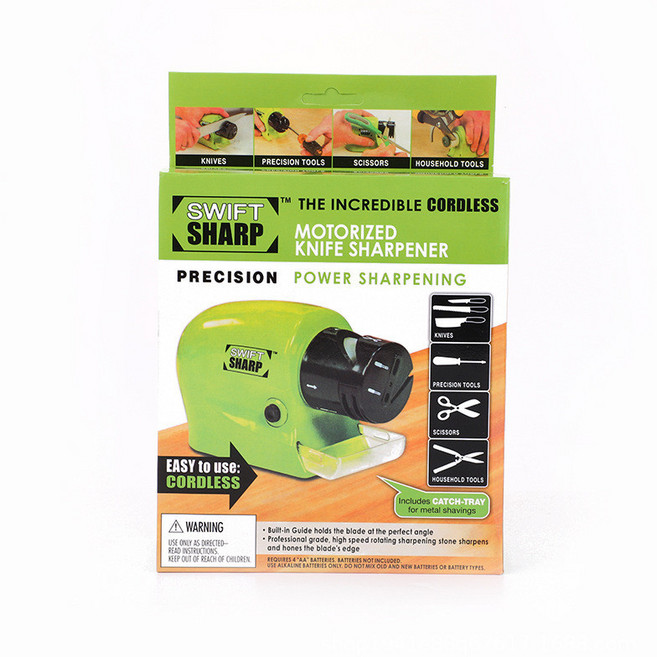 주방 전기 칼날 연마기 자동 가정용 칼갈이 빠른 소형 칼날 연마 미니 전동칼갈이 칼갈이 전기칼갈이 충전식칼갈이 자동칼갈이 전동연마기 칼갈이 주방칼갈이 전동숫돌 칼연마기 가위갈이, 4개, 대형 상자