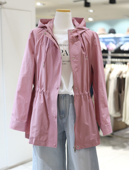 꼼빠니아 레터링 후드 집업 점퍼 CAFU3-WGJ010