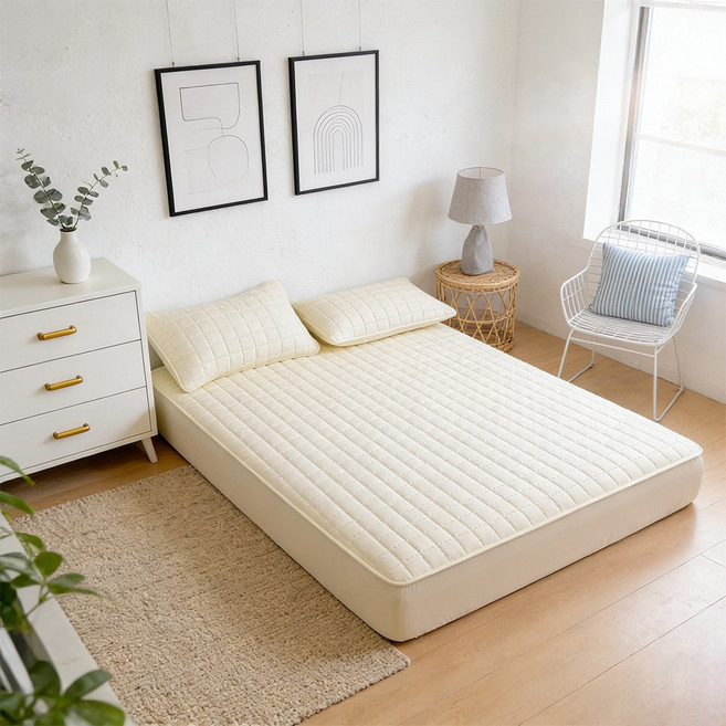 프리미엄 누빔 방수 매트리스 커버