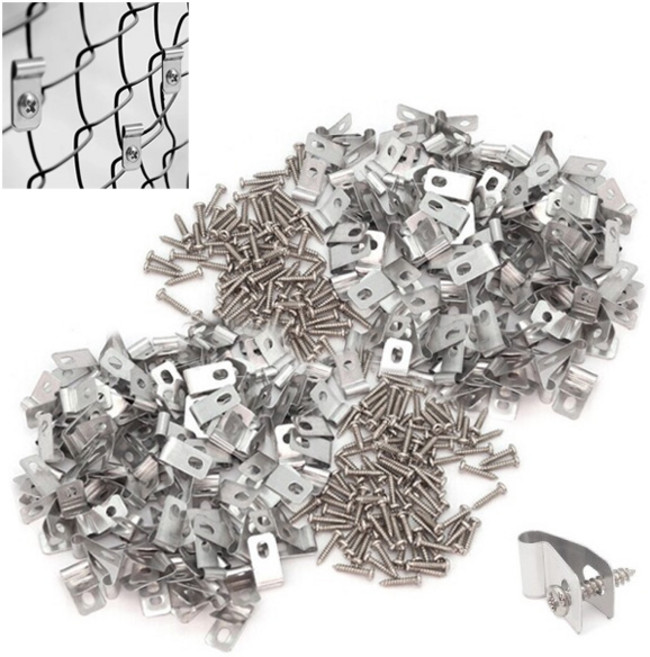 아이베란다 와이어 울타리 연결 클립 철망 휀스 부속, 200개