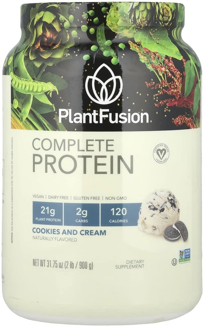 PlantFusion 컴플리트 프로틴 쿠키 앤 크림 900g(2lb), PlantFusion컴플리트프로틴쿠키앤크림900g2lb, 900g, 1개 - 쿠팡