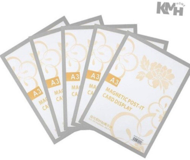 자석프레임 알림판 A3 5p 광고판 표지판 자석게시판, 5개