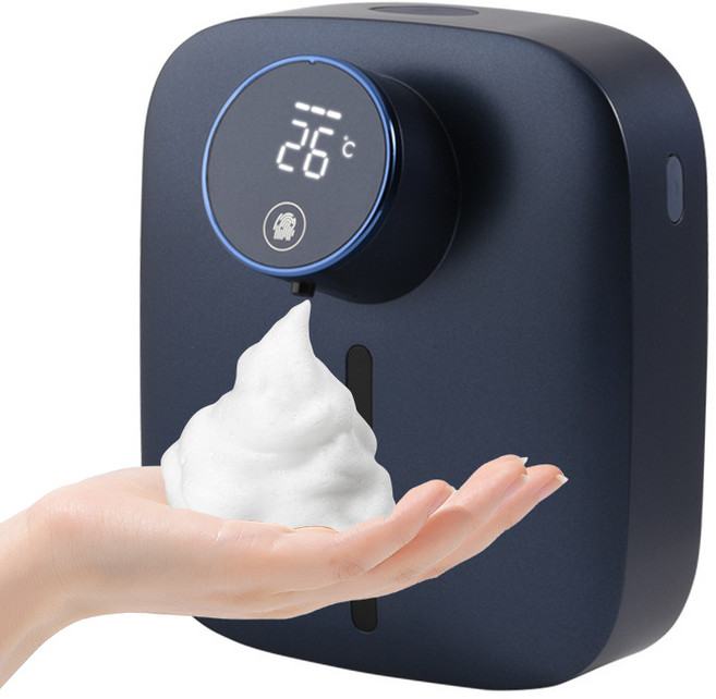 Cooela 충전식 감응하다 자동 손 세정기 벽걸이 대용량 리필액 소프트 버블, 푸른 색