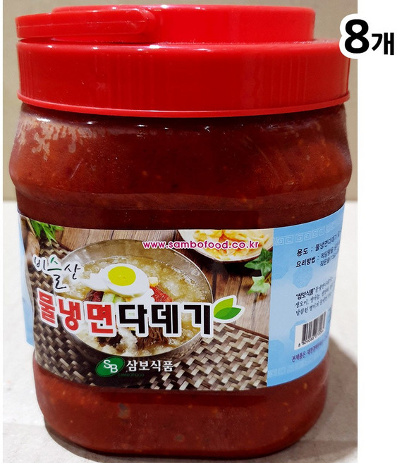 삼보식품 물냉면다데기(2K) X8, 2kg, 8개