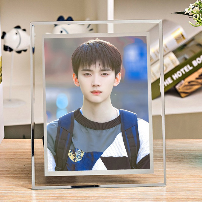 주익연 사진 액자 당아비분향니 너에게로달려갈게 굿즈 중드, J, 5인치 유리 액자