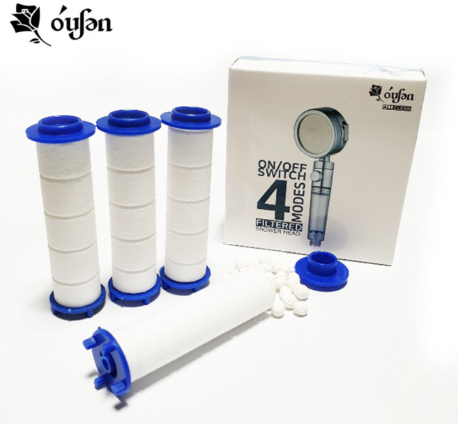 오션 올크린 샤워기 필터 염소녹물 불순물, 1개