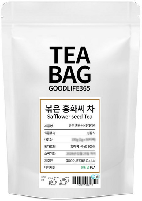 굿라이프365 홍화씨 삼각티백 100티백, 2g, 100개입, 1개