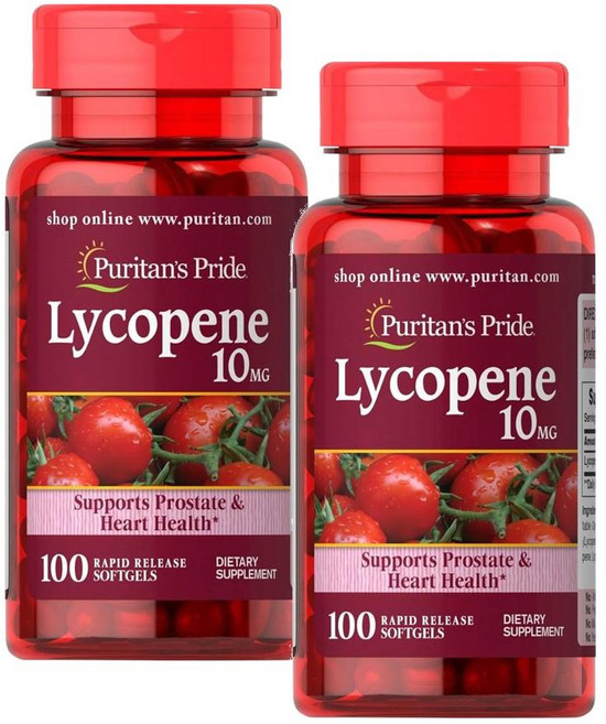 퓨리탄 프라이드 - Lycopene 라이코펜 리코펜 토마토추출물 10mg 100정 2팩, 2개